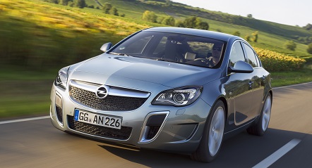 Opel Insignia OPC 2014 gris tres cuartos delantero